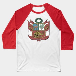 Escudo del Perú - Peru coat of arms - vintage design Baseball T-Shirt